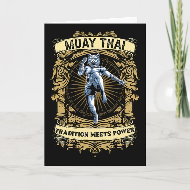 Tradition möter kraft - kickboxning och Muay Thai  Kort (Framsida)