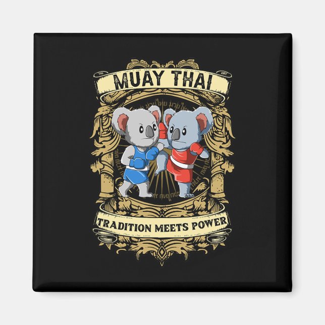 Tradition möter kraft - kickboxning och Muay Thai  Magnet (Framsidan)