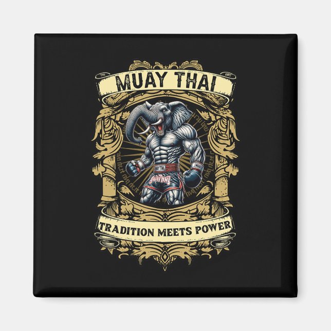 Tradition möter kraft - kickboxning och Muay Thai  Magnet (Framsidan)