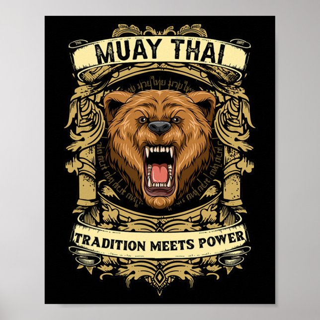 Tradition möter kraft - kickboxning och Muay Thai  Poster (Framsidan)