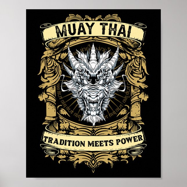 Tradition möter kraft - Kickboxning och Muay Thai  Poster (Framsidan)