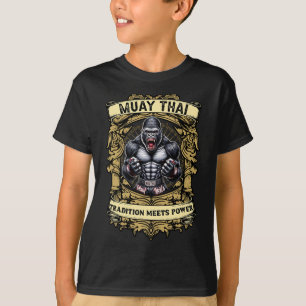 Tradition möter kraft - kickboxning och Muay Thai T Shirt