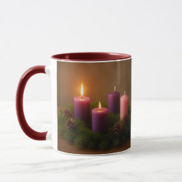 Traditional Advent Wreath Second Sunday Mugg