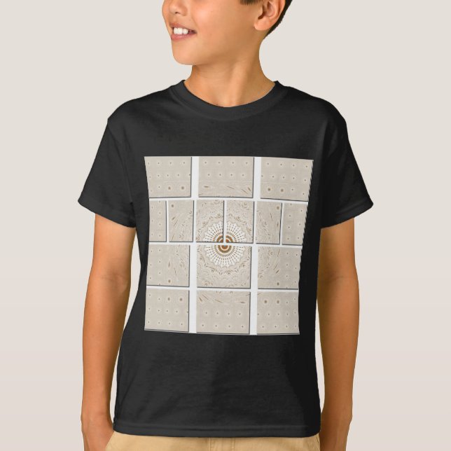 Traditional African Motif Mosaic Art Print. Tröja (Framsida)