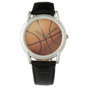 Traditional Big Round Orange Basketball Armbandsur