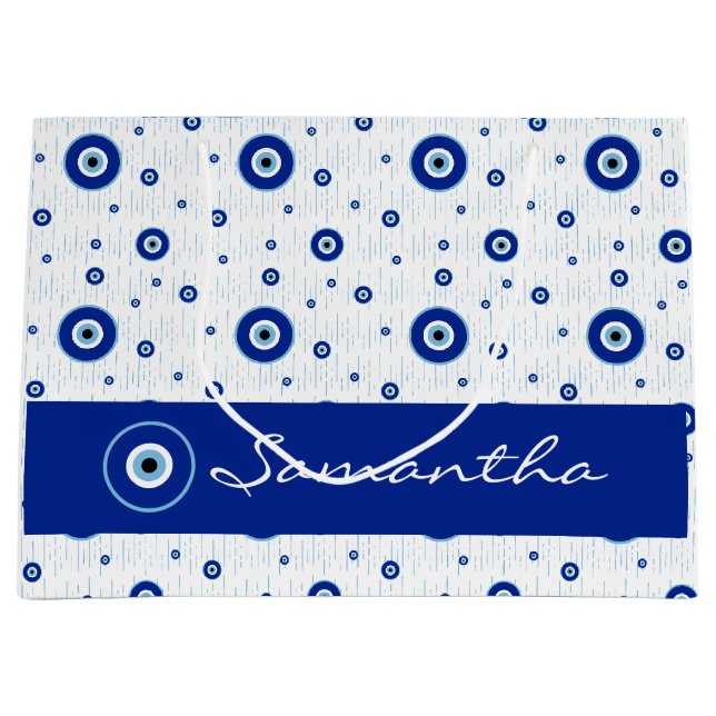 Traditional Blue Nazar Evil Öga Charm (Framsidan)