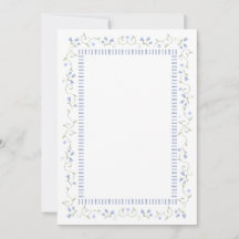 Traditional Blue | Välkomstkort