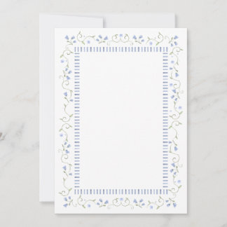 Traditional Blue | Välkomstkort