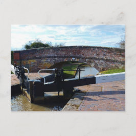 Traditional British Canal Lock Vykort