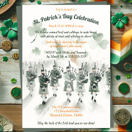 Traditional Celtic Irish St. Patrick's Day Party Inbjudningar