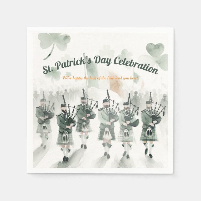 Traditional Celtic Irish St. Patrick's Day Party Pappersservett (Framsidan)