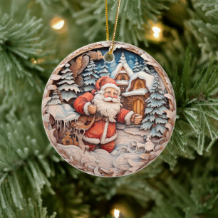 TRADITIONAL CHRISTMAS JULTOMTEN JULGRANSPRYDNAD KERAMIK
