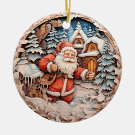 TRADITIONAL CHRISTMAS JULTOMTEN JULGRANSPRYDNAD KERAMIK