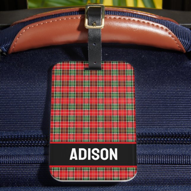 Traditional Christmas Plaid Bagagebricka (Framsida Insitu 2)