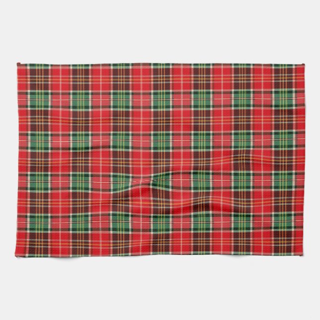Traditional Christmas Plaid Kökshandduk (Horisontell)