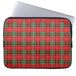 Traditional Christmas Plaid Laptop Fodral