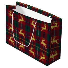 Traditional Christmas Reindeer Plaid