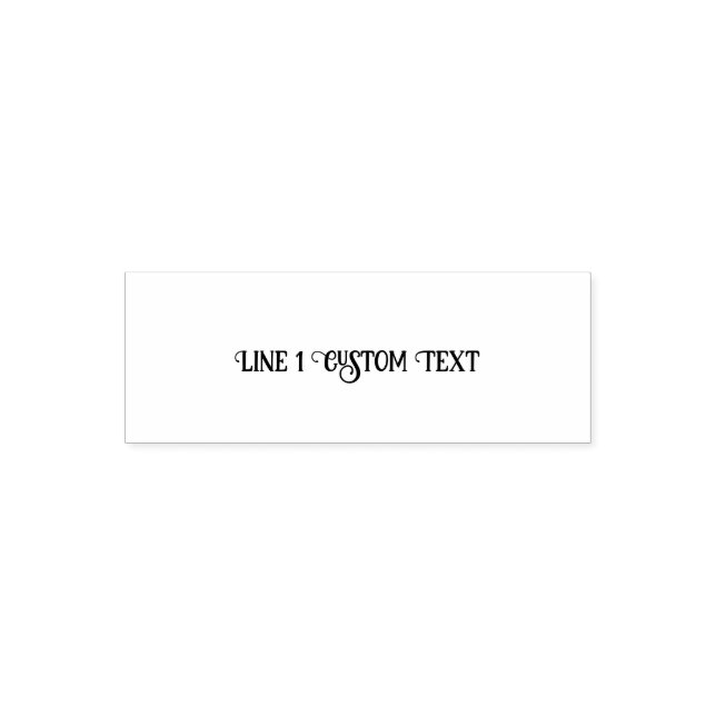 Traditional Custom Business 1 Line of Serif Text Självfärgande Stämpel (Design)