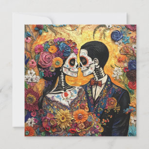 Traditional Día de los Muertos-inbjudan Inbjudningar