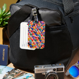 Traditional Eightball Färg, bagagemärke Bagagebricka