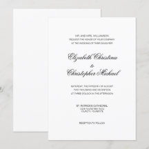 Traditional Elegance in Black and White (w rcptn)