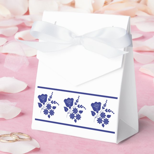 Traditional Folk Heart Mönster Favor Box Presentaskar (Bröllop)