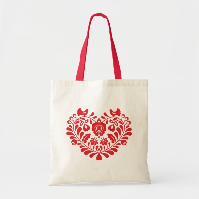 Traditional folk ornament Tote Bag Tygkasse (Framsidan)