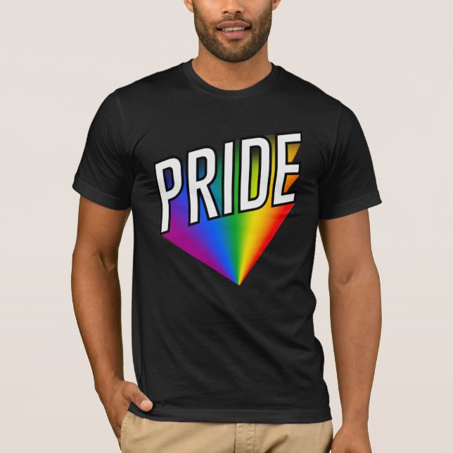 Traditional Gay pride Flagga T-Shirt (Framsida)