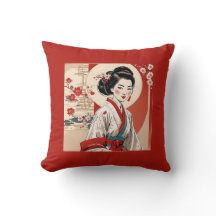 Traditional Geisha Cherry Blommar Japanska