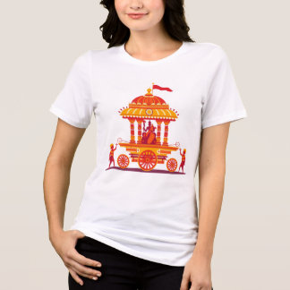 Traditional Hindu Rath Yatra Chariot Illustration  T Shirt