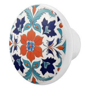 Traditional Iznik Turkisk klassisk Blommigt Red Bl Knopp