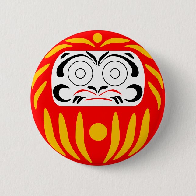 Traditional japanese daruma doll knapp (Framsida)