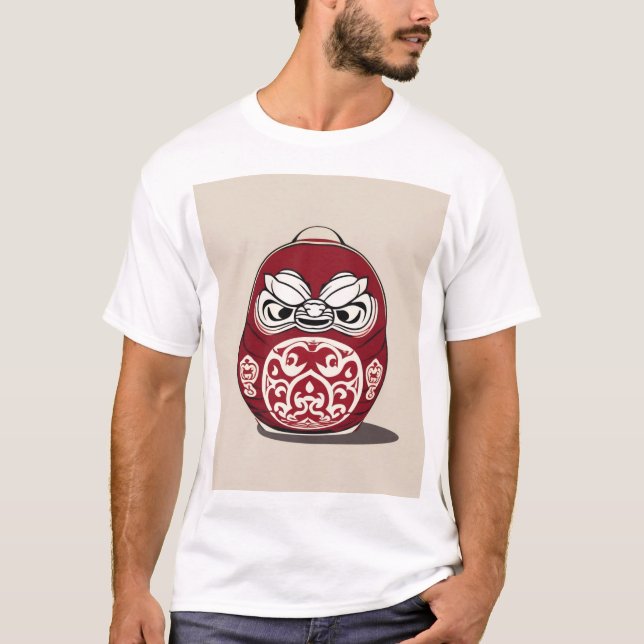 Traditional Japanese Pattern Design 0034 Geometric T Shirt (Framsida)