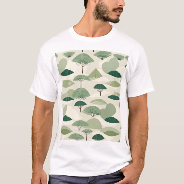 Traditional Japanese Pattern Design 0052 T Shirt (Framsida)