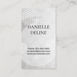 Traditional Japanese pattern Modern art silver Visitkort