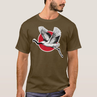 Traditional Japanese red crowned crane 1 T Shirt