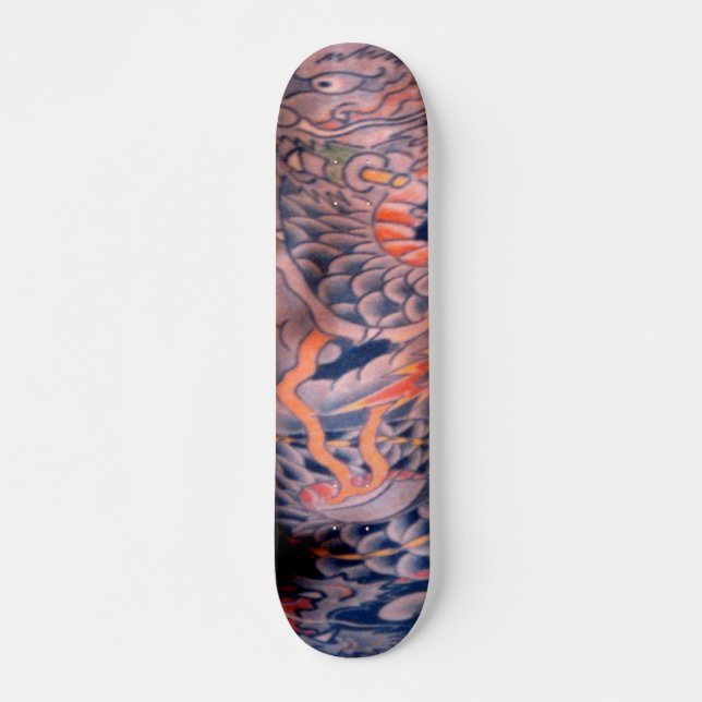 Traditional Japanese Tattoo Skateboard Bräda 21,5 Cm (Framsida)