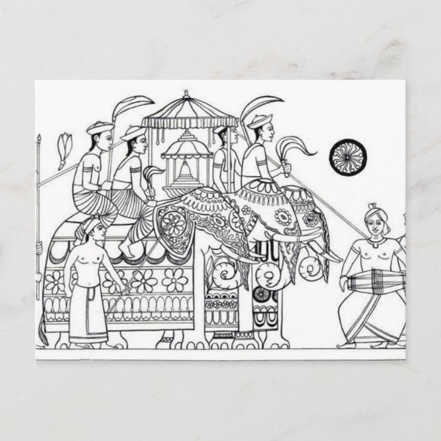 Traditional Kandy Possession Kandy Sri Lanka Vykort (Framsida)