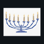 Traditional Menorah Vykort<br><div class="desc">Traditional Menorah</div>