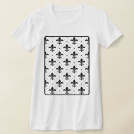 Traditional mönster royal lily t shirt