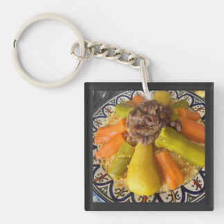 Traditional Moroccan Couscous Plate Illustration