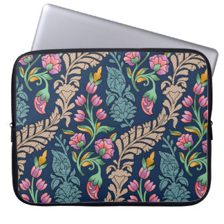 Traditional Mughal Allover Designart,mönster,flora Laptop Fodral