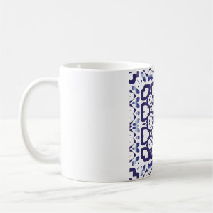 Traditional ornate portuguese azulejo. Vintage Kaffemugg