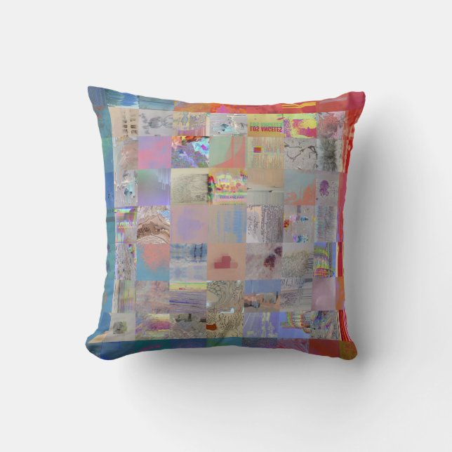 Traditional Patchwork Geometric Home Decor Kudde (Framsida)