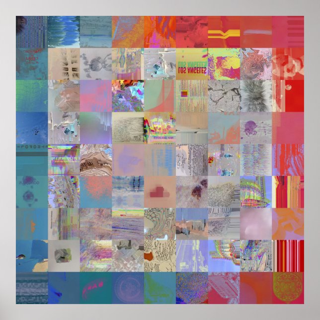 Traditional Patchwork Geometric Home Decor Poster (Framsidan)