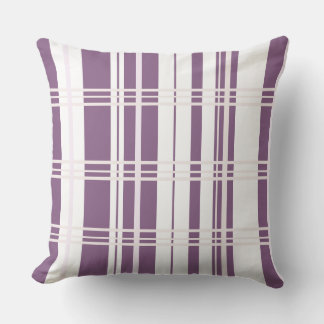 Traditional Plaid Plum, Blush Pink, White Kudde