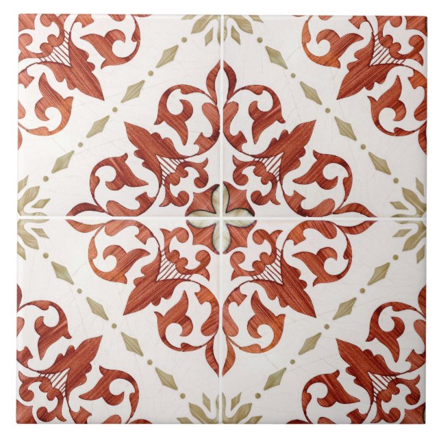 Traditional Portuguese glazed  Kakelplatta (Framsidan)