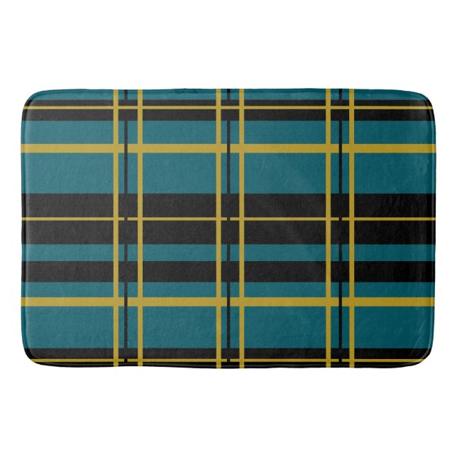 Traditional Pput Black, Butter Cream, Mörk Tea. Badrumsmatta (Framsidan)