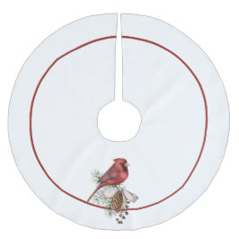 Traditional Red Cardinal, God jul Julgransmatta Borstad Polyester