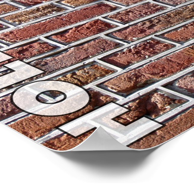 Traditional Red Dutch Brickwork Pointing Holland Poster (Hörn)